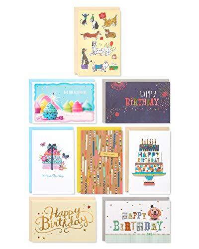 AMERICAN GREETINGS Premium verjaardagskaarten (8 tellen)