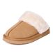 Minnetonka Huisschoenen 'Chesney Slide' crème / lichtbruin