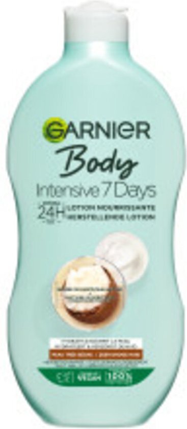 6x Garnier Body Lotion 400ml Intense 7 Days Shea Butter Zeer Droge Huid
