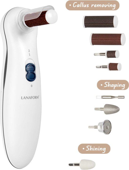 LANAform LA130510 manicure/pedicure set Grijs, Wit