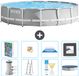 Intex Rond Prism Frame Zwembad - 457 x 107 cm - Grijs