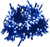 vidaXL Lichtslinger compact met 400 LED's blauw 13 m PVC
