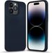 Coverzs Housse en silicone solide iPhone 14 Pro Max (bleu)