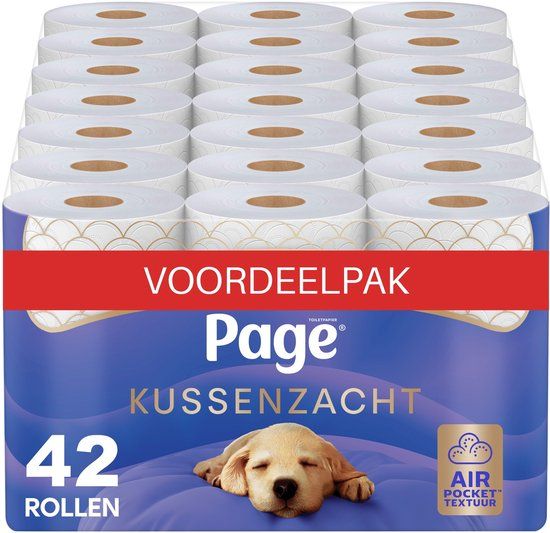 Page® toiletpapier - Kussenzacht wc papier - 42 rollen - Ultiem comfort - Voordeelverpakking