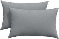 vidaXL - Zitkussens - 2 - st - Stof - Lichtgrijs - 60 - x - 40 - cm