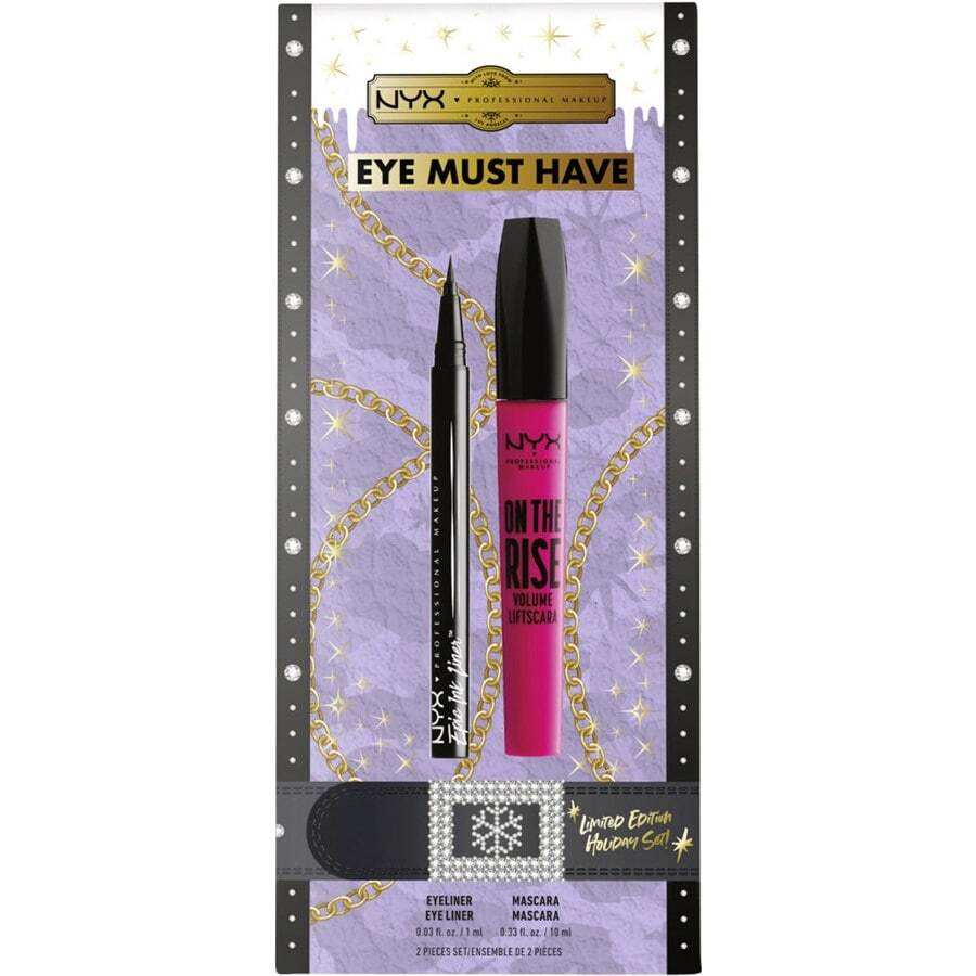 NYX Professional Makeup X-mas Eye Must Have Epic Eye Liner 1 + On The Rise Volume Mascara 10