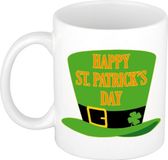 Bellatio Decorations Happy St. Patricksday mok / beker 300 ml
