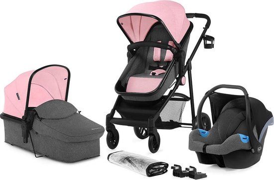 Kinderkraft Juli 3 in 1 Kinderwagen - Roze