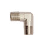 Riegler Haakstuk, buiten/buiten, M5, SW 9, werkdruk max. 60 bar, bedrijfstemperatuur max. 150 °C, messing vernikkeld