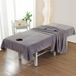 Microfibre massagebed overtrek met gezichtsopening - Grijs - 210 x 120 cm