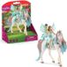 Schleich Figurine de fée Eyela avec licorne, princesse, figurine volante, baguette magique, coffret cadeau, 70569