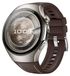 Wigento Huawei Watch 5 42mm: hoogwaardige, premium lederen hybride siliconen vervangingsband, bruin