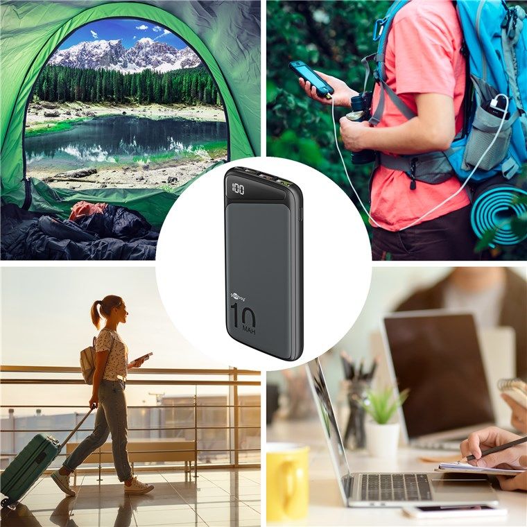 Goobay 53936 Powerbank - 10000 mAh - Zwart