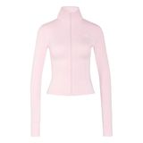 adidas dames Sweatshirt à fermeture éclair Workout Essentials, rose clair, XL