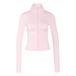 adidas dames Workout Essentials Zip Through Sweatshirt, clear pink, XL