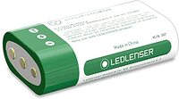 Led Lenser 2 x 21700 Li-ion batterij, volwassenen, uniseks, wit/groen, 45 mm