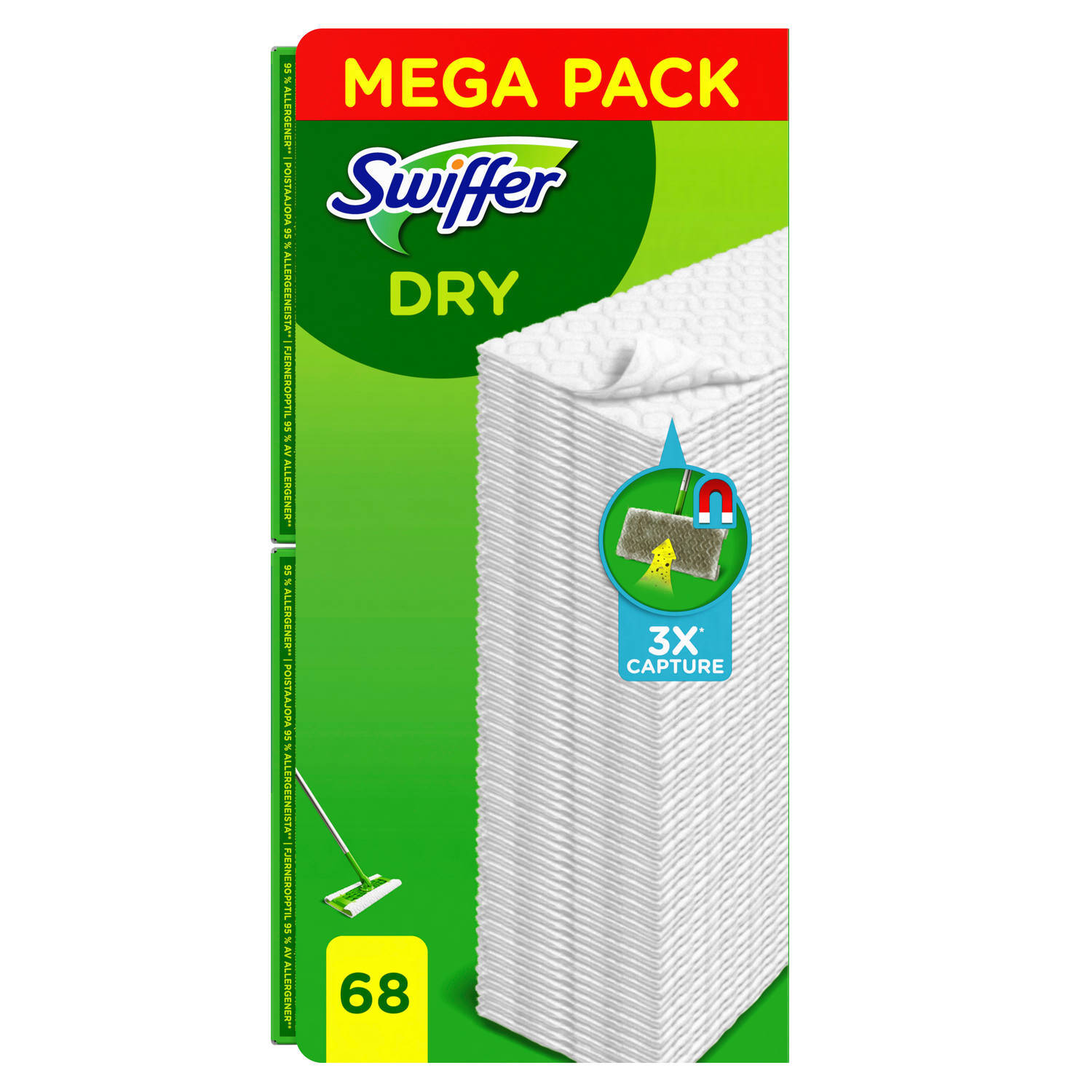 Swiffer Swiffer Sweeper droge vloerdoekjes navulling - 68st