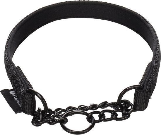 Hond Flamingo Hond Anti-trek halsband Trero Zwart XS 32-40cm 15mm