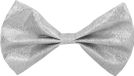 Boland Vlinderstrik Glitter zilver