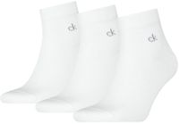 Calvin Klein Quartersokken Heren 3-pack Wit-39/42