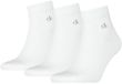 Calvin Klein Quartersokken Heren 3-pack Wit-39/42