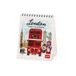 Legami Tafelkalender 2025, 12 x 14,5 cm, 12 maanden en jaarplanner 2026, Engels, sterrenbeelden en internationale feestdagen, Londen