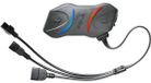Casque moto - Kit mains libres Bluetooth 3.0 Intercom - Conférence pour 4 participants - Musique stéréo - Gain de place