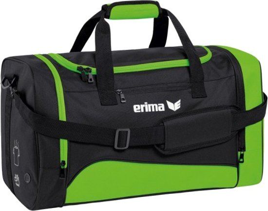 Erima Club 1900 2.0 Sporttas Medium - Green Gecko/Zwart