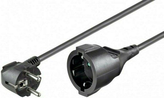 Goobay Schuko verlengsnoer 5m zwart