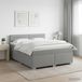 Maison Exclusive - Lit boxspring avec matelas, gris clair, 140 x 200 cm, rembourré