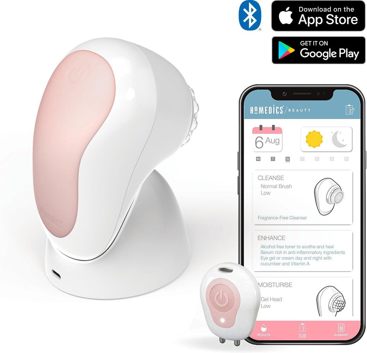 HoMedics Pureté Multisonic Cleansing Brush With Analyser