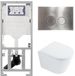 Geberit QeramiQ Dely Toiletset - Diepspoel - Rimless - Inbouwreservoir - Softclose Zitting - Glans Wit