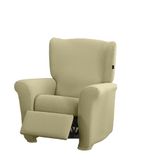 Estoralis Sumatra Bi-elastische fauteuilhoes, zeer elastische stof, C-02, crème, voor relaxstoel van 70 tot 90 cm, kwaliteitsbescherming, super verstelbaar