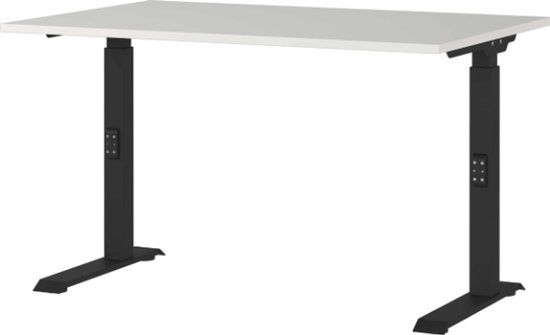 Germania Bureau Cornel - 120x80x91cm - Lichtgrijs/Zwart