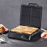 Merk: GOURMETmaxx GOURMETmaxx Wafelijzer voor 4 Belgische wafels