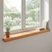 vidaXL - Raamprofielen - 2 stuks - Lichtbruin - 90 x 15 x 2 cm - Massief beukenhout