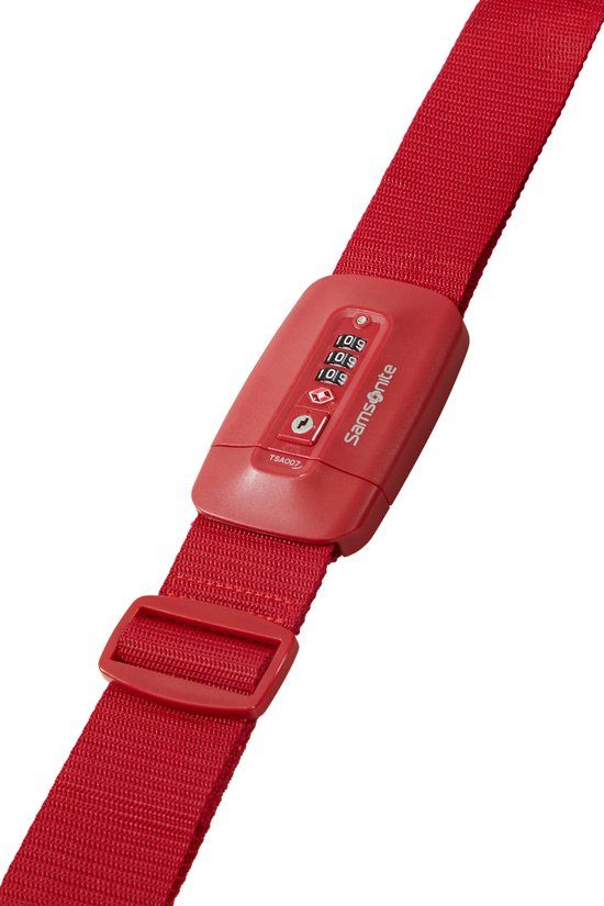 Samsonite Bagageriem - Travel accessoire riem met TSA-slot - red