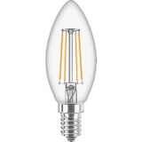 Philips LED Filament E14 - 4.3W (40W) - Blanc Chaud - 470lm - 2700K - Bougie
