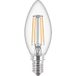Philips LED Filament E14 - 4.3W (40W) - Blanc Chaud - 470lm - 2700K - Bougie