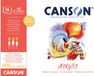 CANSON Acrylpapier, korrel op canvas, 400 g/m², vellen, 18 x 24 cm, pistachegroen