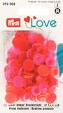 Prym Love Color drukknoppen kunststof 12,4mm rood 30 st.