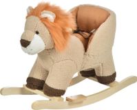 Lion cheval à bascule - Animal à bascule - Convient aux enfants de 18 à 36 mois - Avec son - Dimensions : 68x35x50 cm