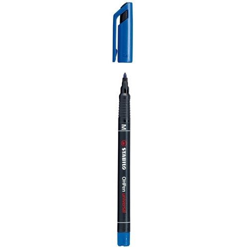 Stabilo OHPen universal permanent - Zwart, Blauw
