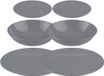 Secret de gourmet Servies set Colorama uni - 36-delig - grijs - aardewerk dinerservies - tafelservies - 12 personen