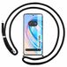Tumundosmartphone Transparante beschermhoes voor Huawei Honor X8a met zwart koord