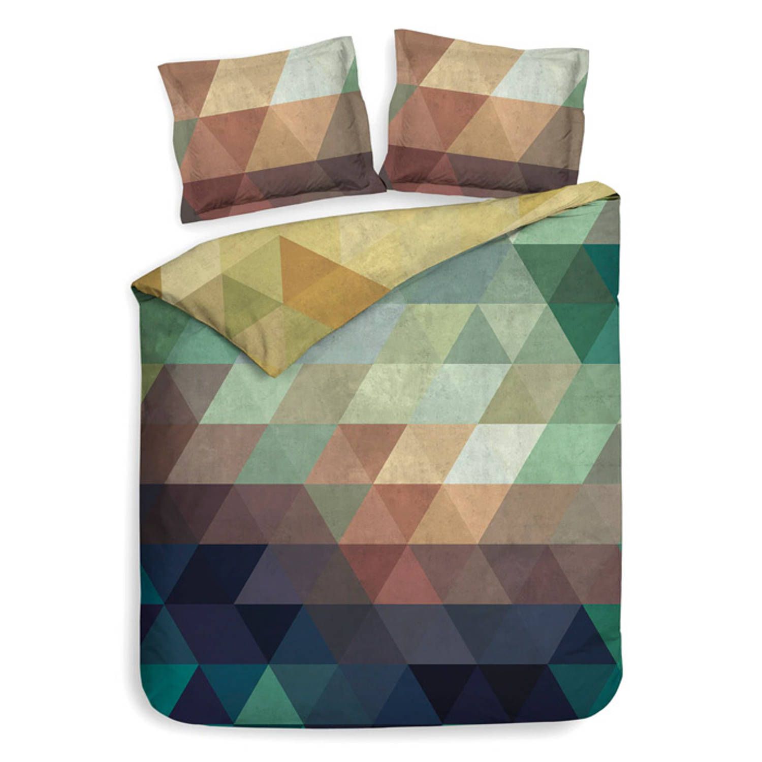 Heckett & Lane dekbedovertrek pierre - multi - 1-persoons 140x200/220 cm