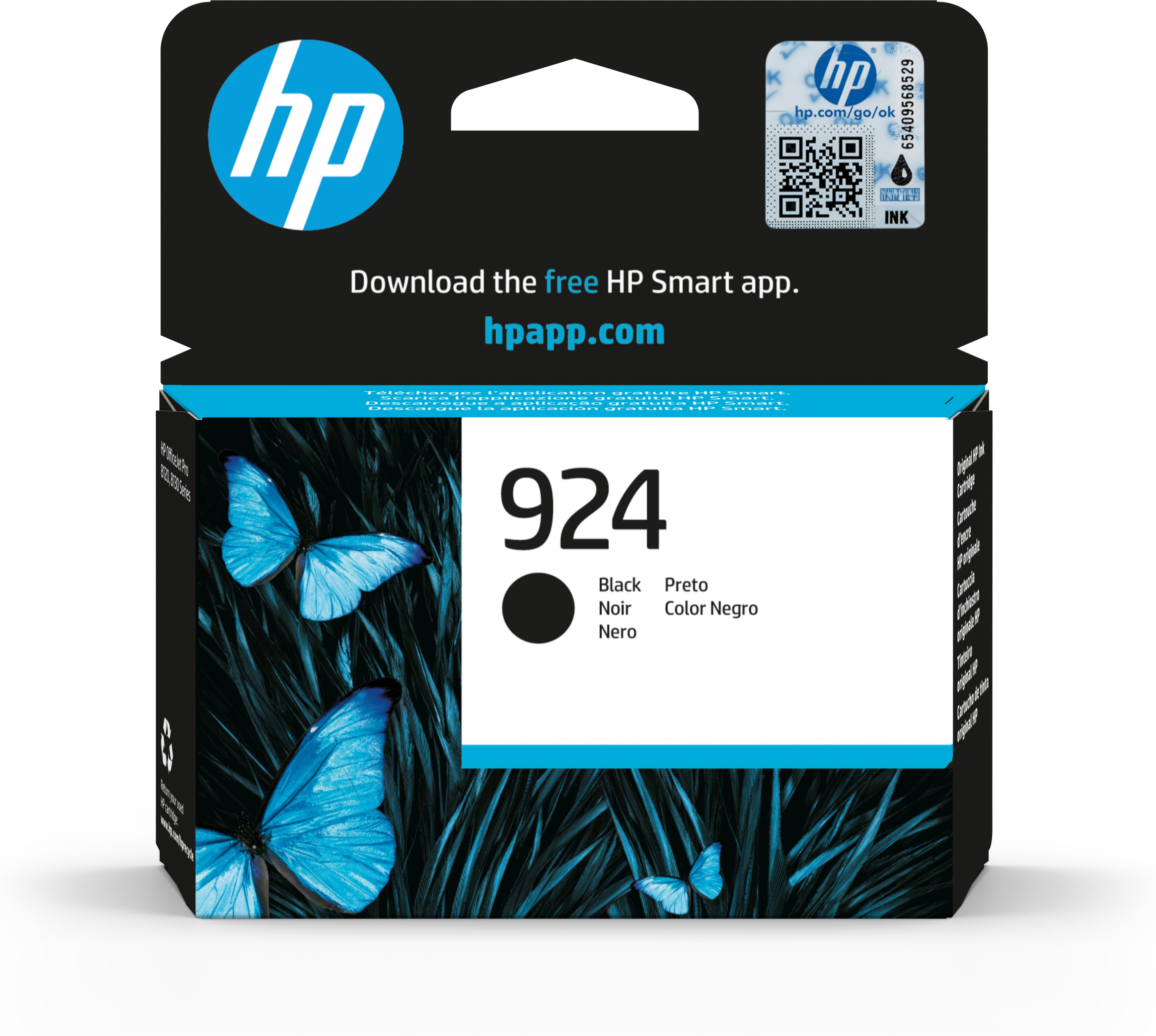 HP   924 originele zwarte inktcartridge