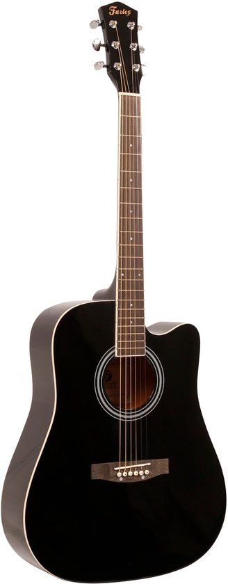 Fazley W40-BK Akoestische Western Gitaar - Zwart