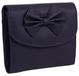 Femmes Portefeuille compact en cuir avec nœud papillon