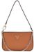 GUESS Noelle II Mini Top Zip Shoulder Bag Light Cognac